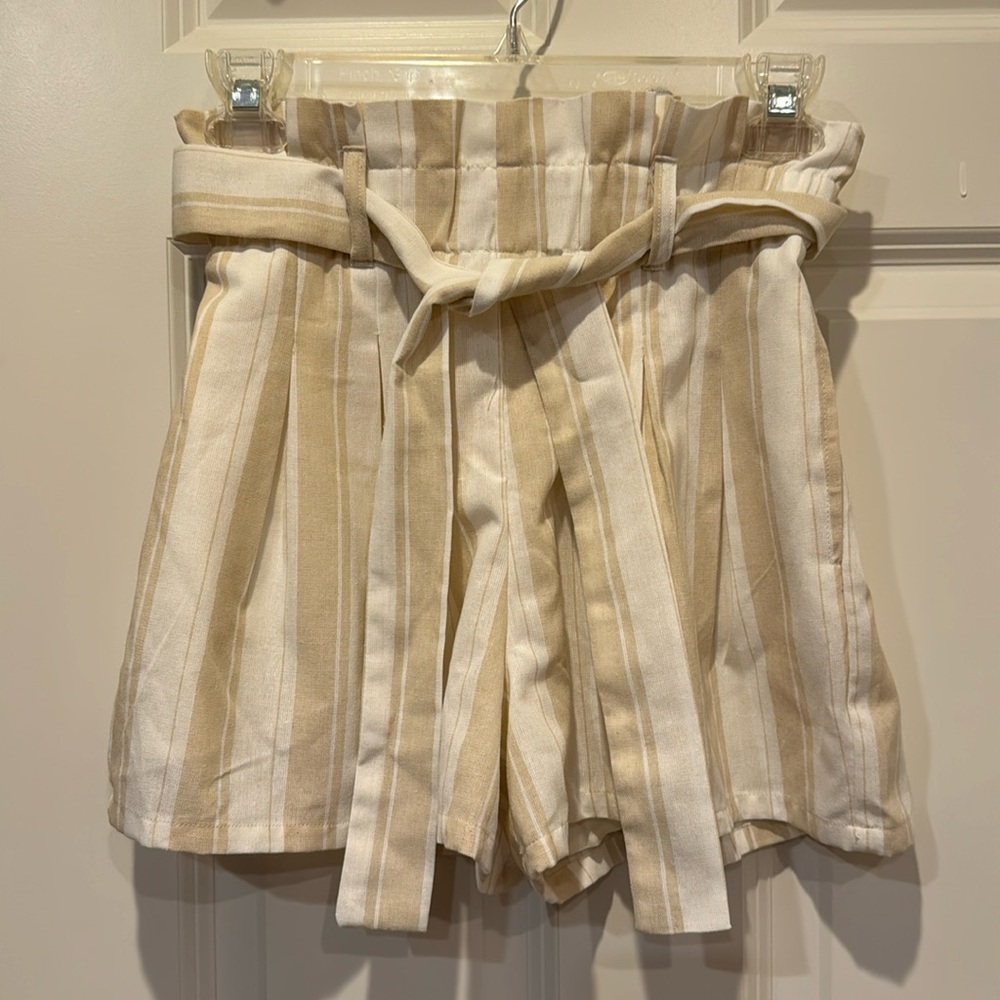 Jun & Ivy size XS skirts, white and beige stripes